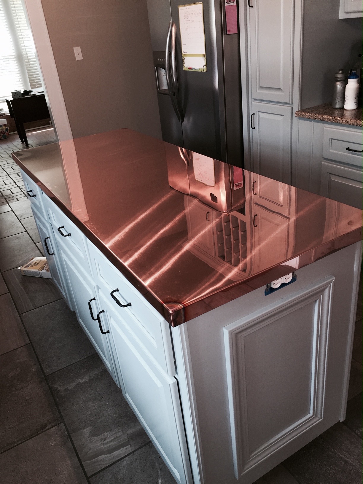 Copper Island Countertop